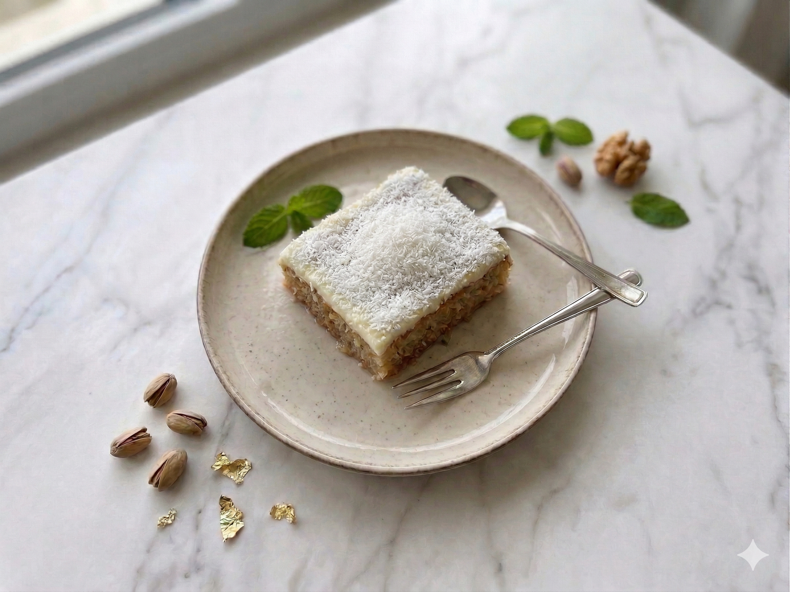 Yetat Toptan Kıbrıs Tatlısı - Hindistan Cevizli ve Kremalı Tepsi Tatlısı