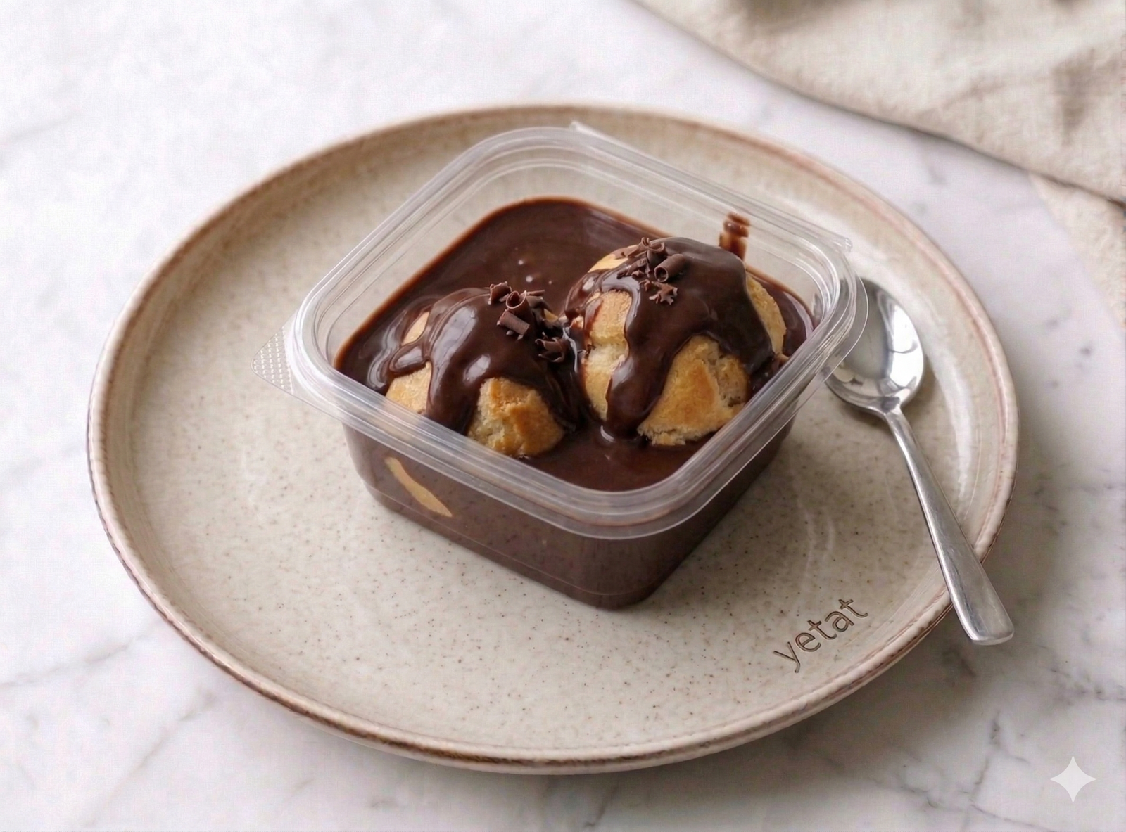 Yetat Bol Çikolata Soslu Profiterol - Taze Porsiyonluk Tatlı